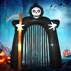 Nafukovací halloweenský oblouk s LED světly | 2,85 m č.1