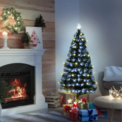 Umělý vánoční stromek s LED osvětlením Ø75 x 150 cm | zelený