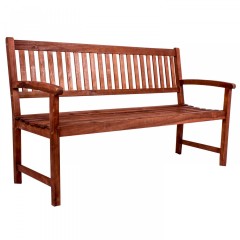 Zahradní lavička Bima pro 3 osoby | masivní akáciové dřevo č.1