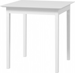 Čtvercový jídelní stůl pro 2 osoby 75x75x76 cm | bílá č.2