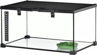 Terárium pro plazy 50x30x25 cm | černá