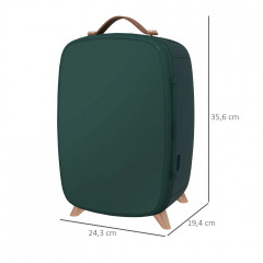 Mini lednička na kosmetiku 6 litrů | tmavě zelená č.3