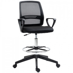 Kancelářská ergonomická židle 59,5x60x102,5-126cm | černá č.1
