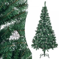 Umělý vánoční stromek 180 cm zasněžený se šiškami č.2