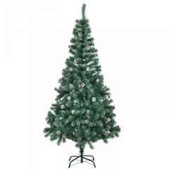 Umělý vánoční stromek 180 cm zasněžený se šiškami č.3