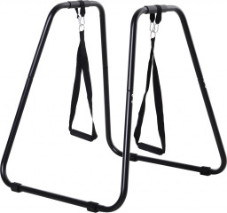 Stabilní stojan pro silový trénink 90x81x92,5 cm | černý č.1