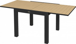 Rozkládací zahradní stůl pro 6 osob 81/162 x 80 x 75 cm | žlutý