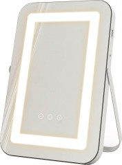 Kosmetické zrcátko s LED osvětlením 31 x 41,5 x 3 cm | bílé