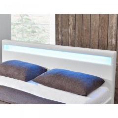 Čalouněná postel Paris s LED osvětlením 180 x 200 cm | bílá č.3