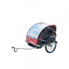 Pláštěnka na přívěsný vozík za kolo pro 2 děti č.1