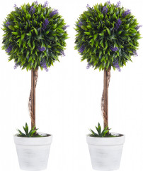 Umělá levandule 60 cm 2 ks | zelená