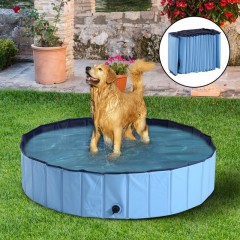 Skládací bazén pro psa 140 x 30 cm | modrý