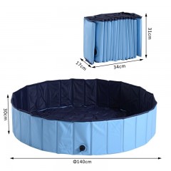 Skládací bazén pro psa 140 x 30 cm | modrý č.2