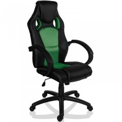 Kancelářská židle Racing design 2 | zeleno-černá