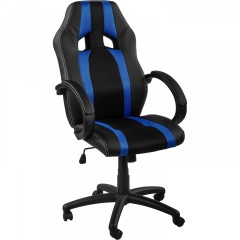 Kancelářská židle GS Series | modro-černá s pruhy
