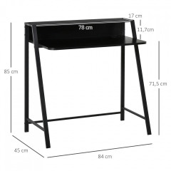 Kancelářský PC stůl 84 x 45 x 85 cm | černý č.3