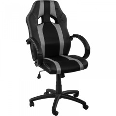 Kancelářská židle GS Series | šedo-černá s pruhy