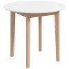 Kulatý kuchyňský stůl pro 2 osoby Ø75 x 76 cm | bílý