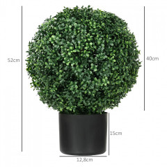 Umělé zimostrázy 52 cm 2 ks| zelené č.2