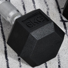 Šestihranná činka 2x6 KG | černá č.2