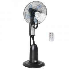Ventilátor s rozprašovačem vody 120 cm | černý č.1