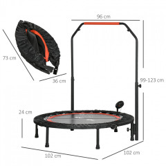 Mini trampolína nosnost až do 100 kg | 102 cm č.2