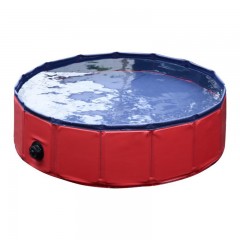 Skládací bazén pro psa 160 x 30 cm | červený č.1