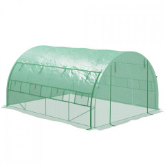 Polytunelový skleník 3,97x3x2 m | zelený