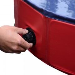 Skládací bazén pro psa 160 x 30 cm | červený č.3