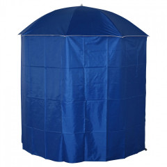 Plážový slunečník 2v1 220 x 220 cm s bočnicemi | modrý č.3