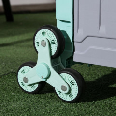 Skládací nákupní vozík do 80 kg | zelený č.3