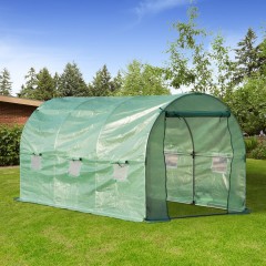 Zahradní foliovník XXL 400 x 200 x 190 cm | zelený