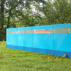 Kempingová zástěna proti větru 725 x 140 cm | modrá č.2