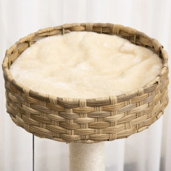 Velký kočičí strom 130 cm | khaki + béžový č.3