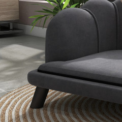 Luxusní psí pohovka 98,5x60,5x35,5 cm | tmavě šedá č.3