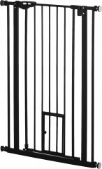 Bezpečnostní branka pro psy 74-80x104,1 cm | černá č.2