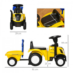 Dětské odrážedlo traktor | žlutý č.2