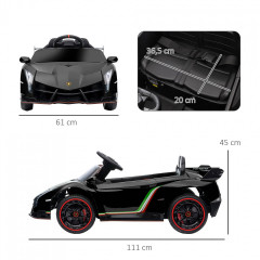 Dětské autíčko Lamborghini | černé č.2