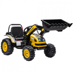 Dětský elektrický traktor s lopatou | žlutý č.1