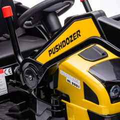 Dětský elektrický traktor s lopatou | žlutý č.3