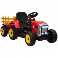 Dětský elektrický traktor na dálkové ovládání | červený č.1