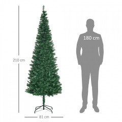Umělý vánoční stromek Ø81 x 210 cm | zelený č.2