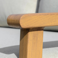 Souprava zahradního nábytku pro 3 osoby | khaki + přírodní č.3