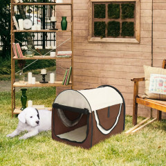 Přepravní box pro psy 61 x 46 x 51 cm | hnědý č.1