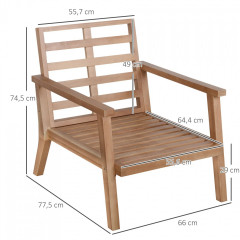 Zahradní židle s polštáři 2 ks 66x77,5x74,5 cm | hnědé + béžové č.2