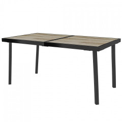 Balkonový stůl pro 6 osob 145 x 85 cm | šedý č.1
