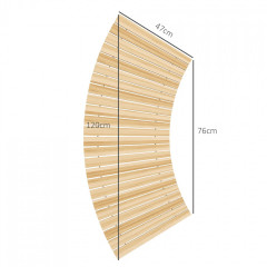 Venkovní dřevěný chodník 120 cm | přírodní č.2