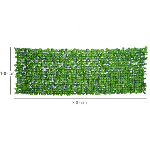 Zástěna na balkon 300x100 cm | zelená č.4