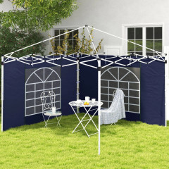 2 boční stěny pro altán 3 x 3/ 3 x 6 m | modré