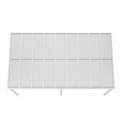 Zahradní hliníková pergola s polykarbonátem 3 x 5,5m | bílá č.3